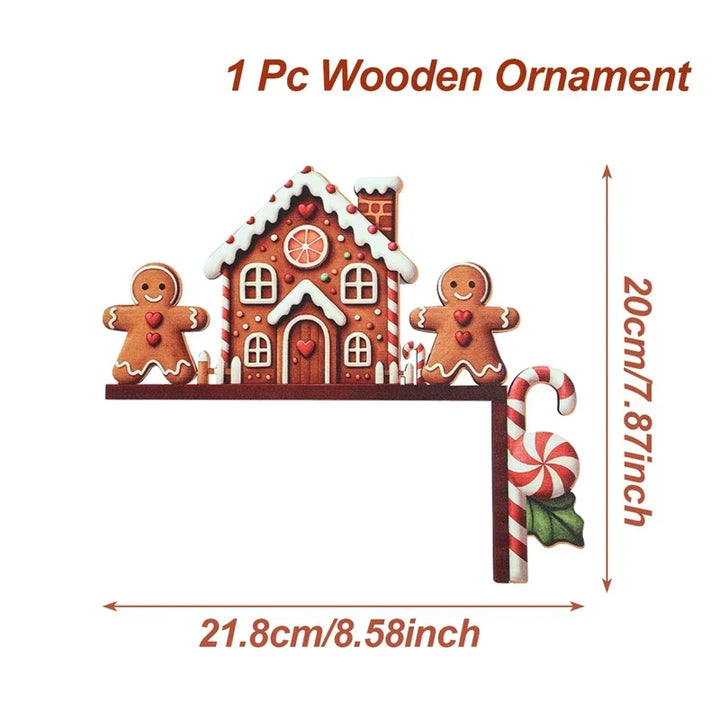 Colverro™ Wooden Santa &amp; Snowman Christmas Door and Corner Decor