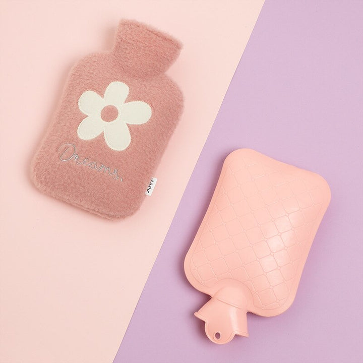 Colverro™ Plush 1L Hot Water Bottle with Washable Cover