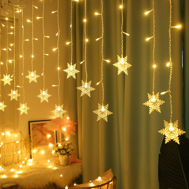 Colverro™ LED Snowflake String Lights for Trees and Windows