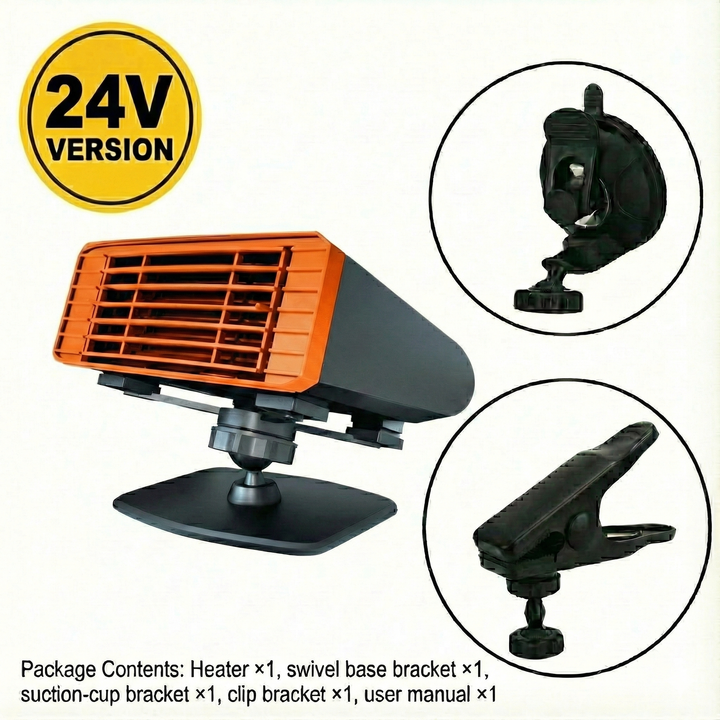 Colverro™ Portable Car Heater and Windshield Defroster, 360° Swivel