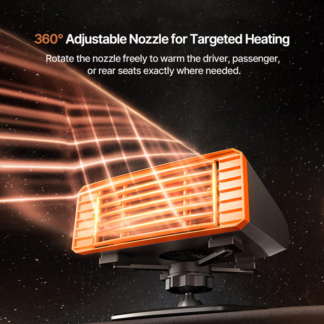 Colverro™ Portable Car Heater and Windshield Defroster, 360° Swivel