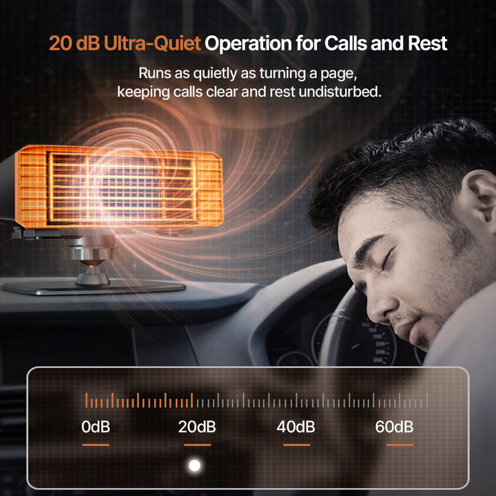 Colverro™ Portable Car Heater and Windshield Defroster, 360° Swivel