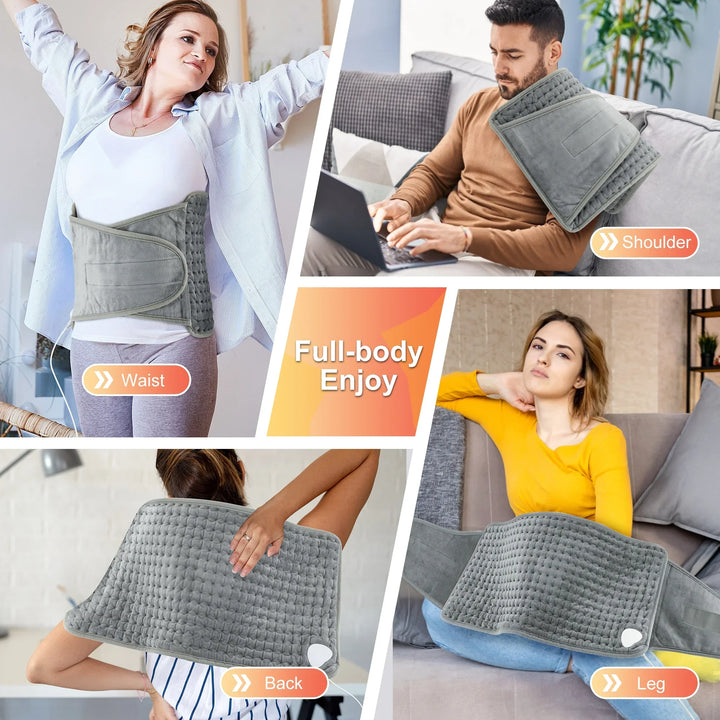 Colverro™ Electric Heating Pad Belt for Back and Waist with 9 Settings