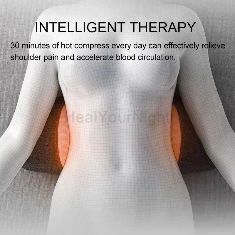 Colverro™ Heated Vibrating Massage Pillow for Neck or Waist