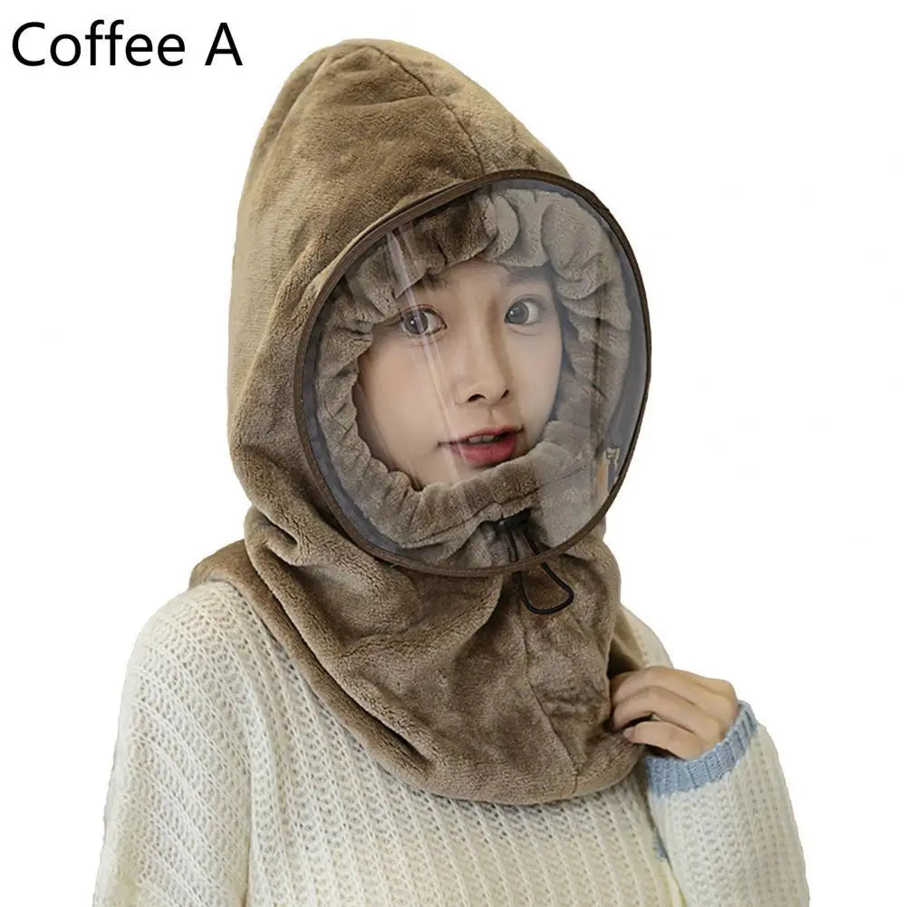 Colverro™ Plush Full Face Winter Hat with Built-In Neck Gaiter