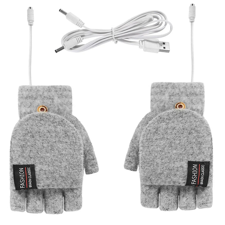 Colverro™ USB Rechargeable Knit Heated Gloves with 3 Heat Settings