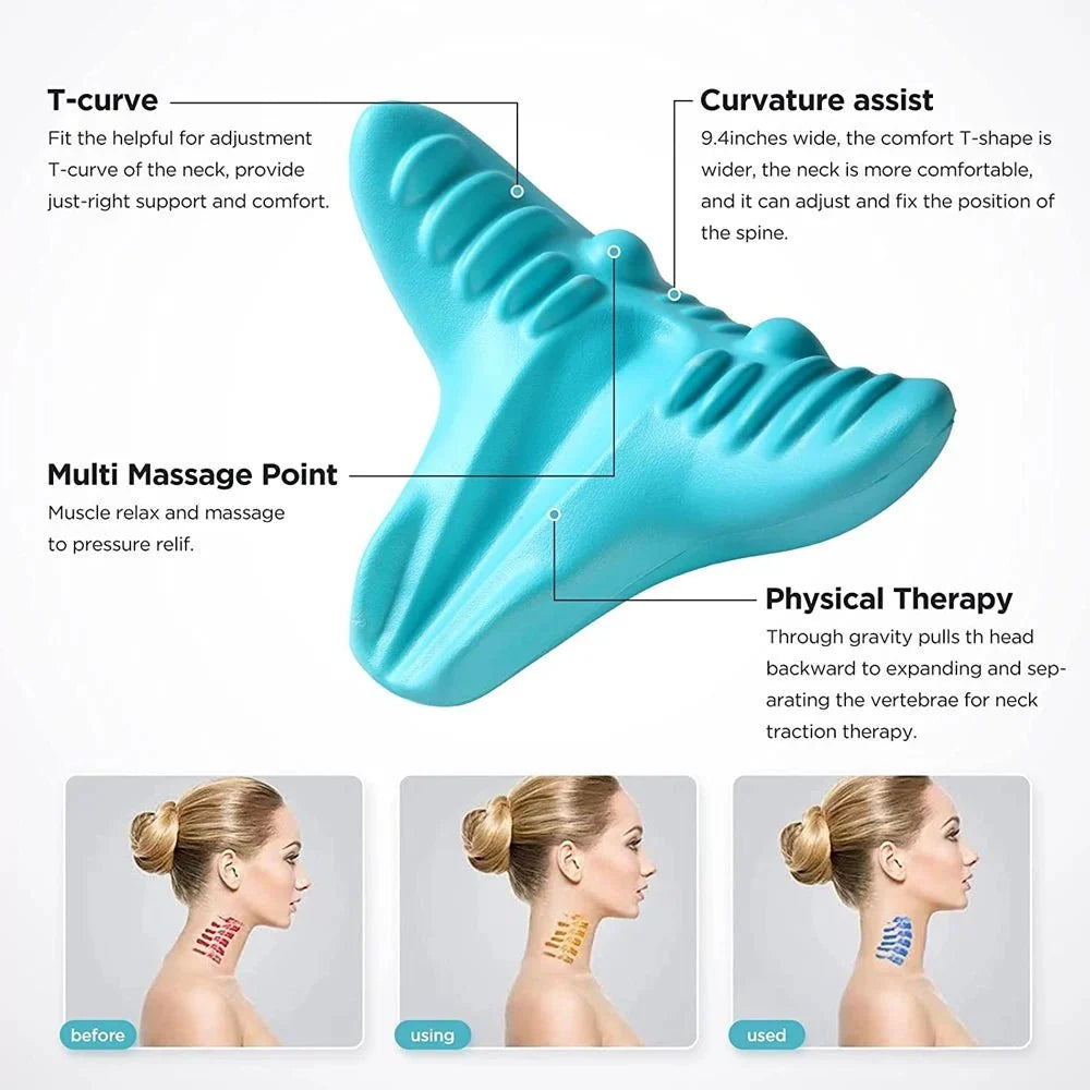Colverro™ Ergonomic Neck Massage Pillow for Relaxing Neck and Shoulders