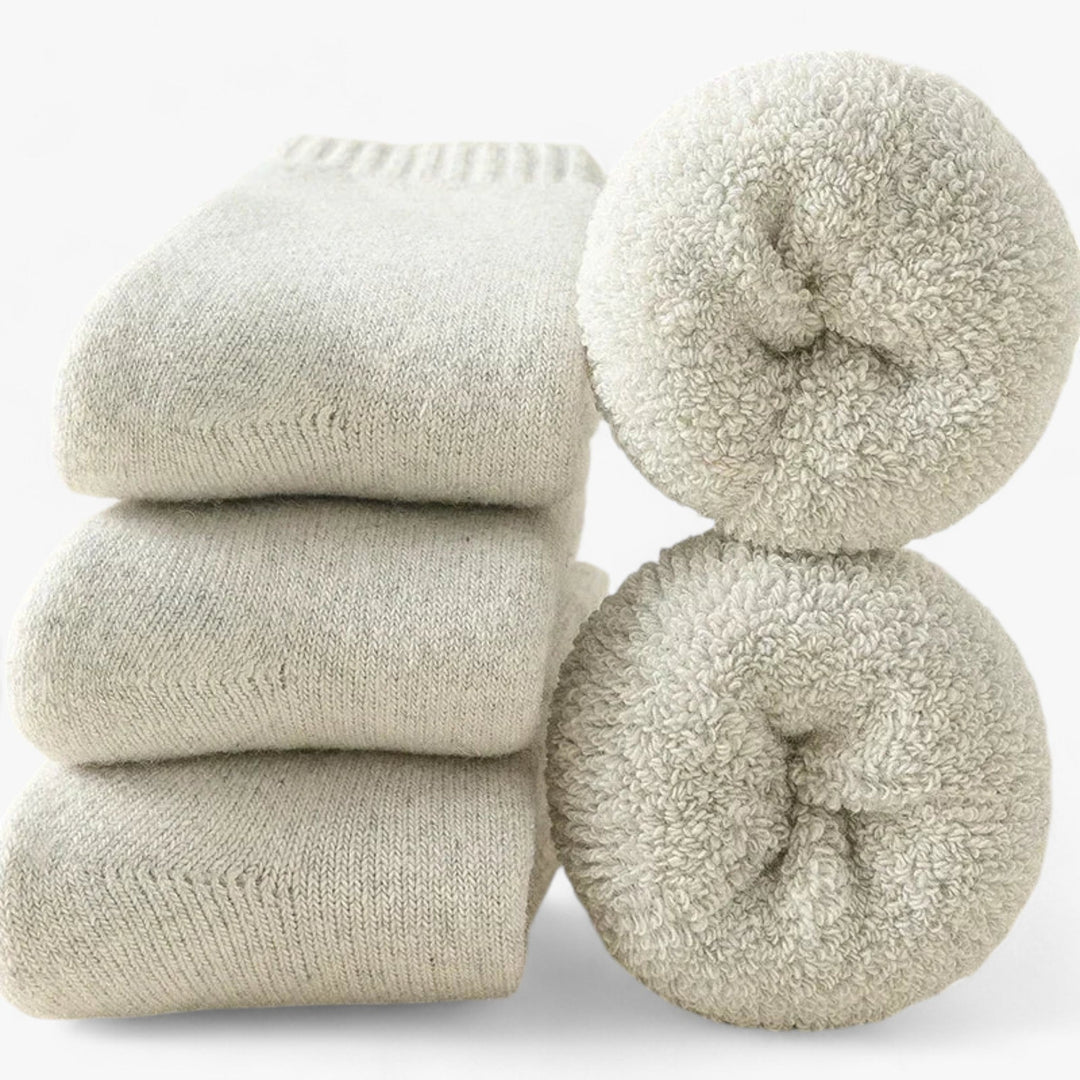Colverro™ Wool and Cashmere Thermal Socks 3-Pack with Fleece Loop