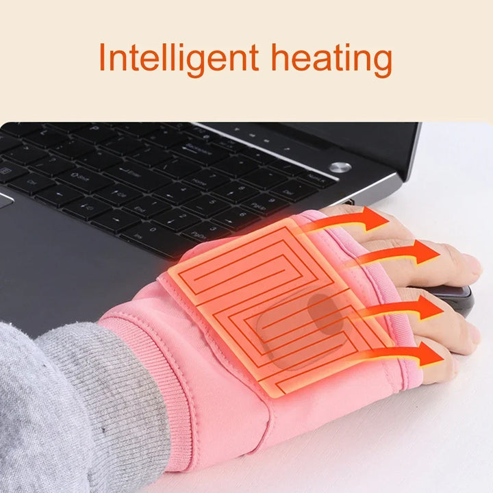 Colverro™ Heated Fingerless Gloves for Typing and Gaming