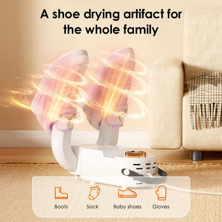Colverro™ Foldable Electric Shoe Dryer with Timer and Odor Control
