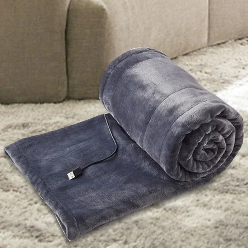 Colverro™ USB Heated Fleece Throw with 3 Heat Settings