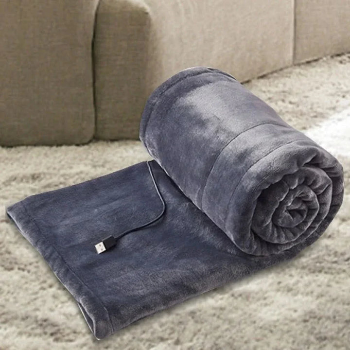 Colverro™ USB Heated Fleece Throw with 3 Heat Settings