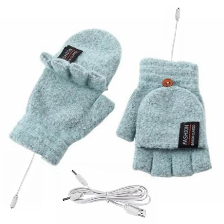 Colverro™ USB Rechargeable Knit Heated Gloves with 3 Heat Settings