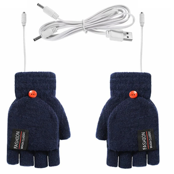 Colverro™ USB Rechargeable Knit Heated Gloves with 3 Heat Settings