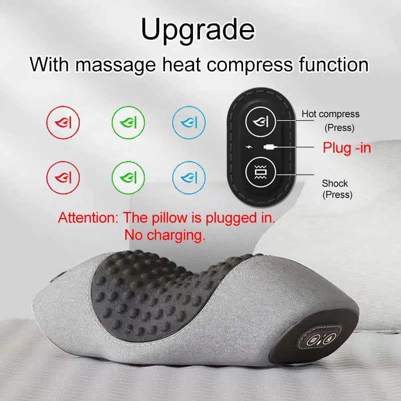 Colverro™ Heated Vibrating Massage Pillow for Neck or Waist