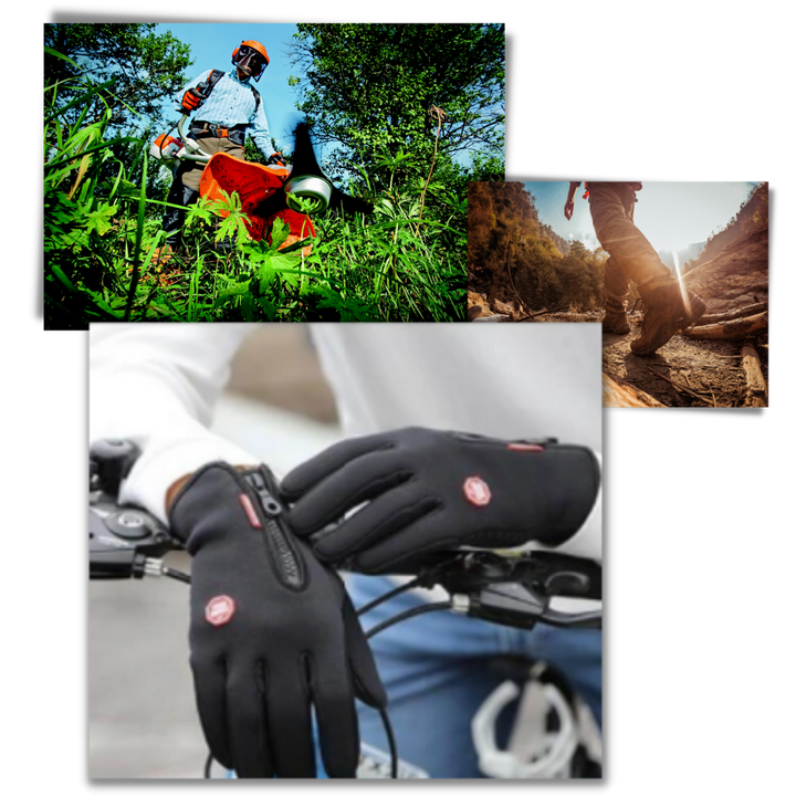 Colverro™ Windproof Thermal Gloves with Zipper, Grip Palm and Touchscreen