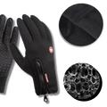 Colverro™ Windproof Thermal Gloves with Zipper, Grip Palm and Touchscreen