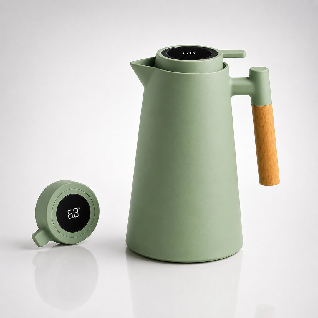 Colverro™ 1 Liter Insulated Thermos with Temperature Display Lid