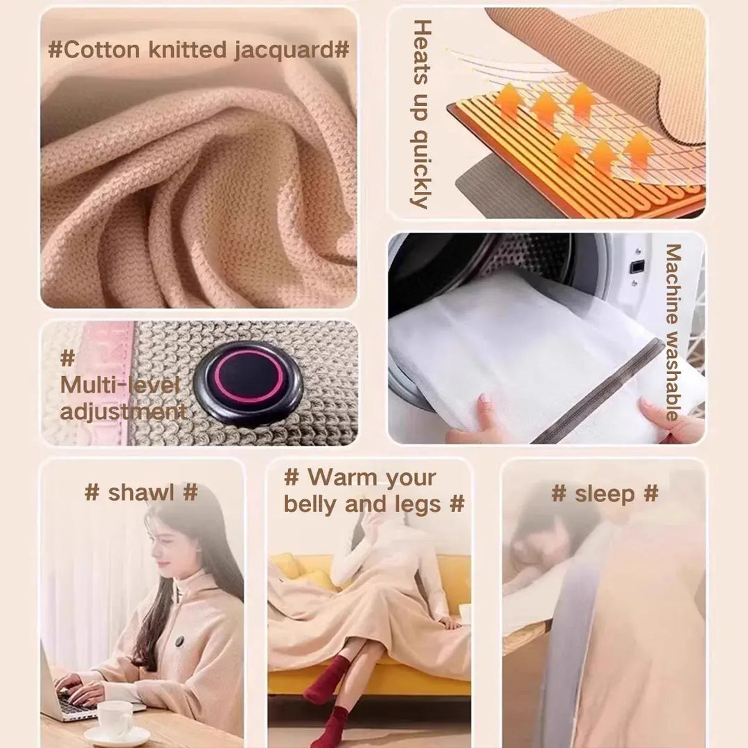 Colverro™ USB Heated Scarf Wrap That Warms in 15 Seconds