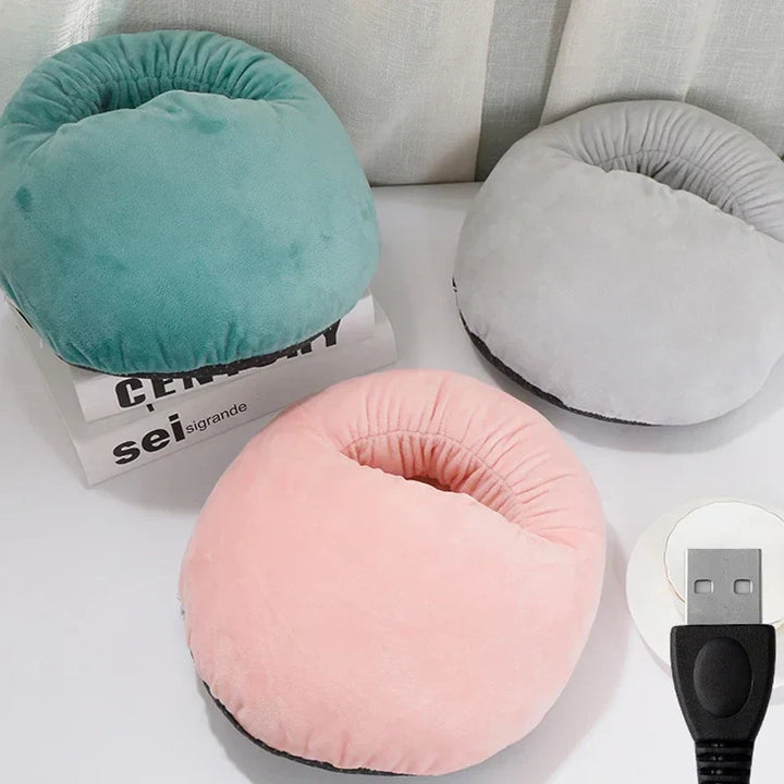 Colverro™ Fuzzy USB Heated Foot Warmer with Thick Plush Padding