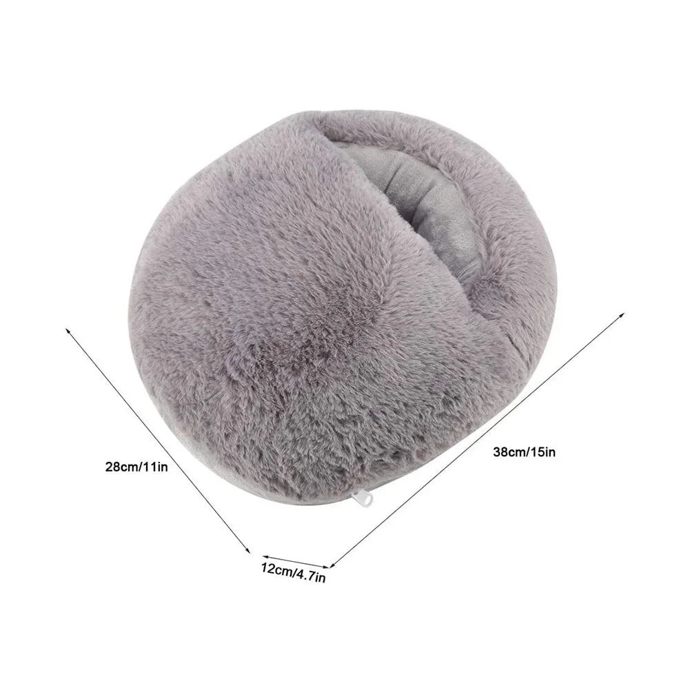Colverro™ Fuzzy USB Heated Foot Warmer with Thick Plush Padding