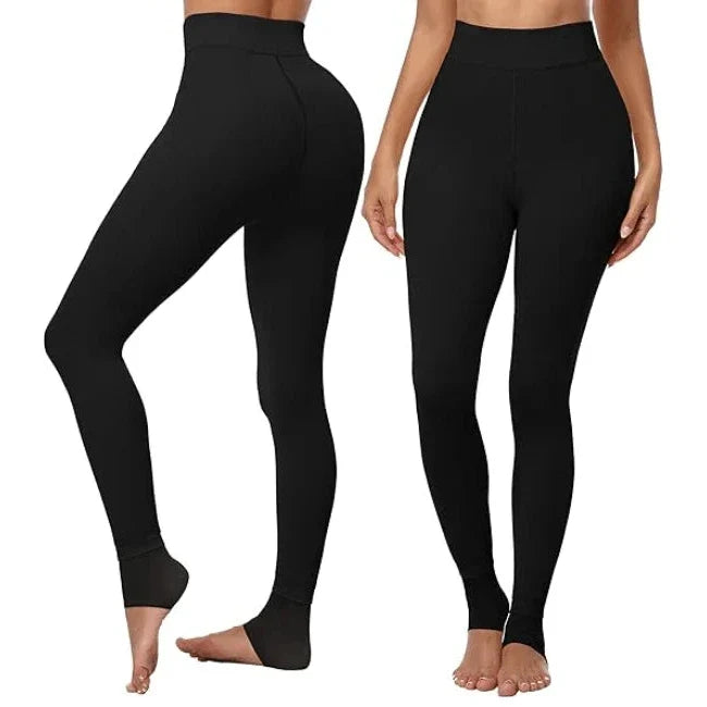 Colverro™ Fleece-Lined High-Waist Leggings for Cozy Winter Days