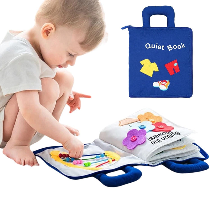 Colverro™ Montessori Soft Cloth Book for Babies with Crinkle Pages