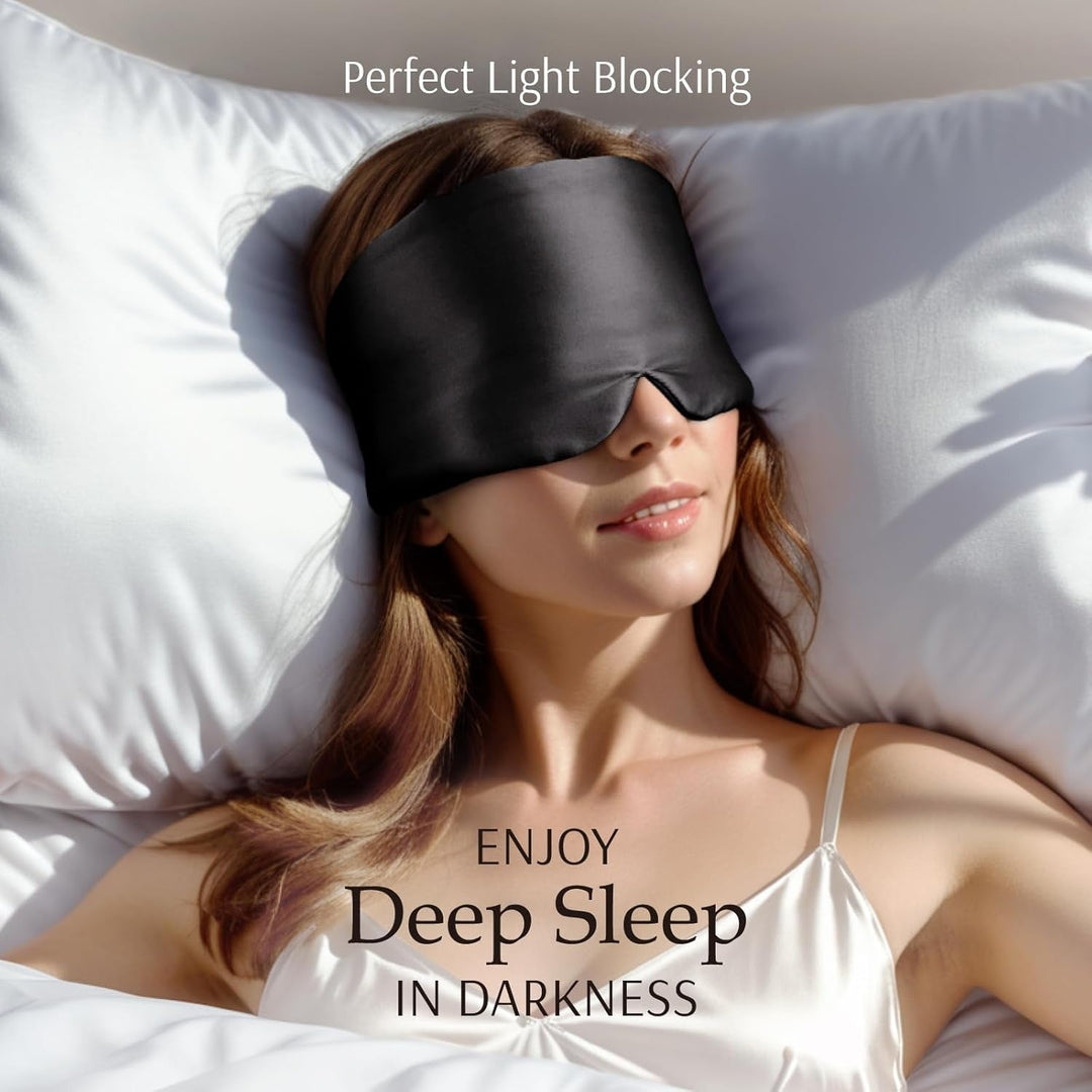 Colverro™ Mulberry Silk Sleep Mask with Total Blackout Coverage