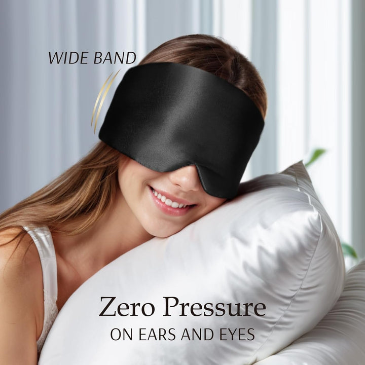 Colverro™ Mulberry Silk Sleep Mask with Total Blackout Coverage