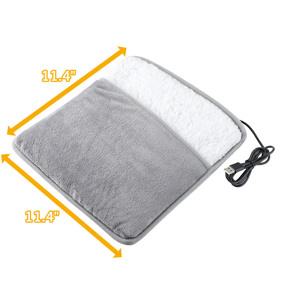 Colverro™ USB Heated Foot Warmer in Soft Flannel at 40°C