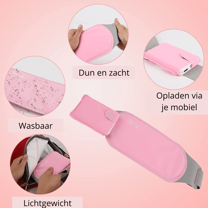 Colverro™ Cordless Belly Heating Pad with Vibration and 3 Heat Settings