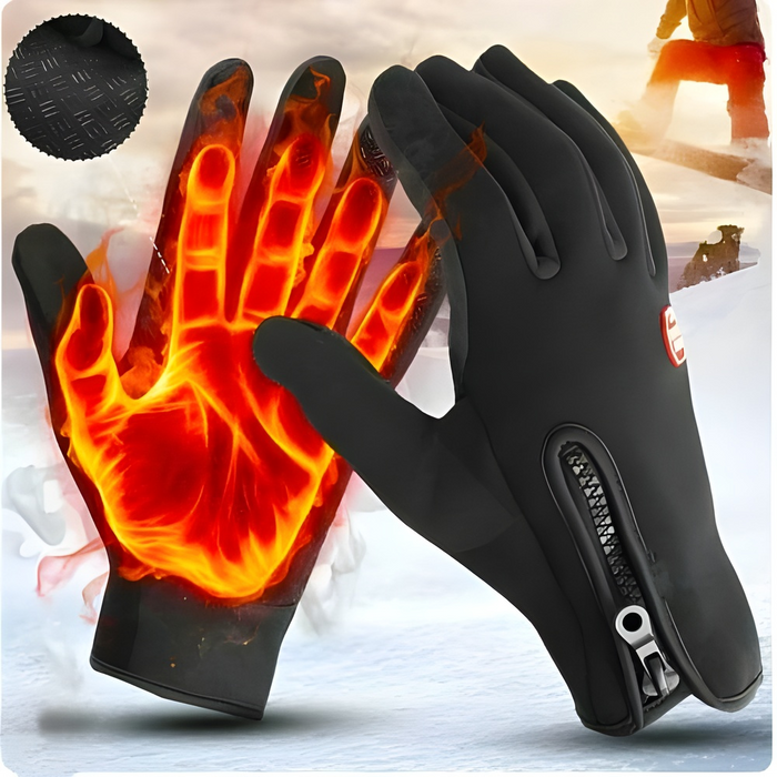 Colverro™ Waterproof Touchscreen Winter Gloves with Side Zipper