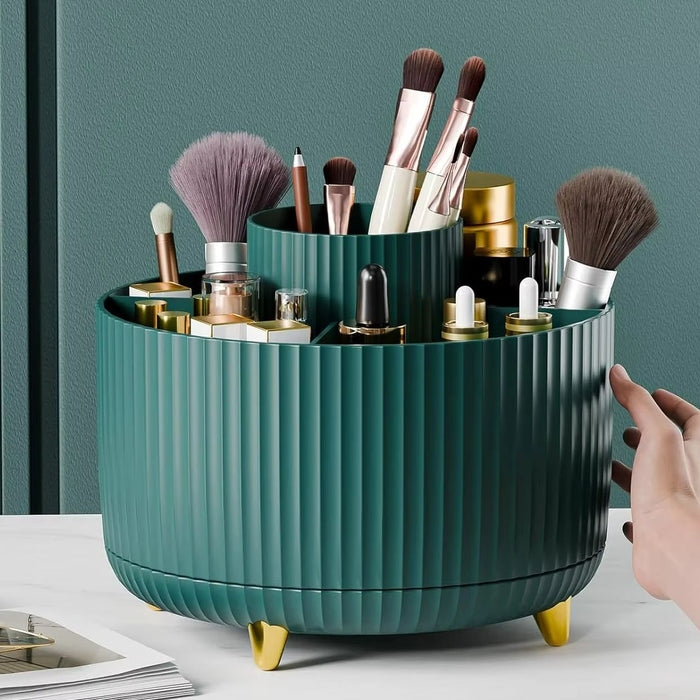 Colverro™ 360° Rotating Makeup Organizer with 5 Compartments
