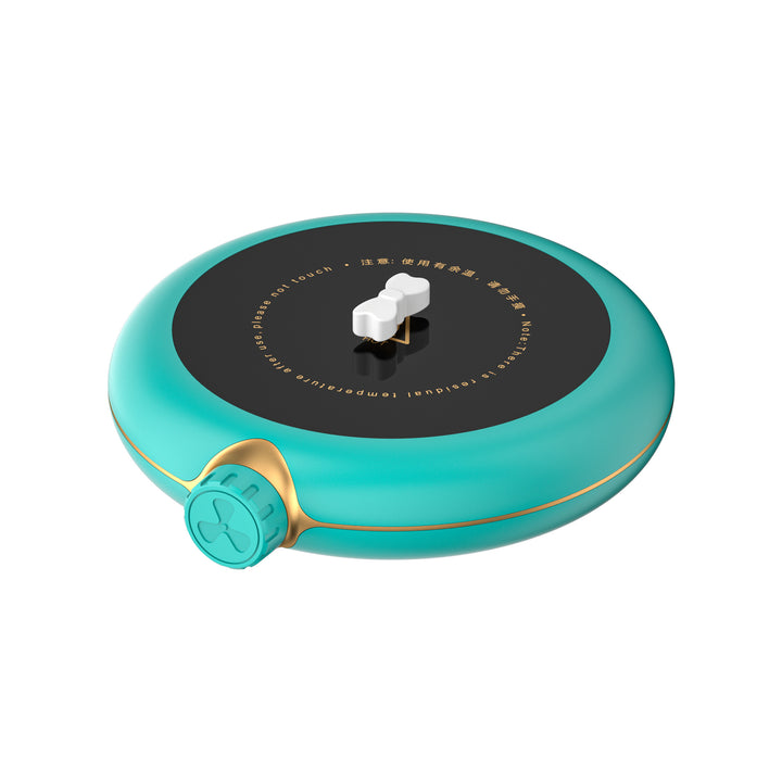Heated cup coaster with magnetic stirrer
