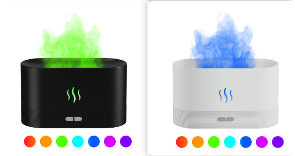 Aroma Diffuser with Flame Light Effect and Cool Mist Humidifier