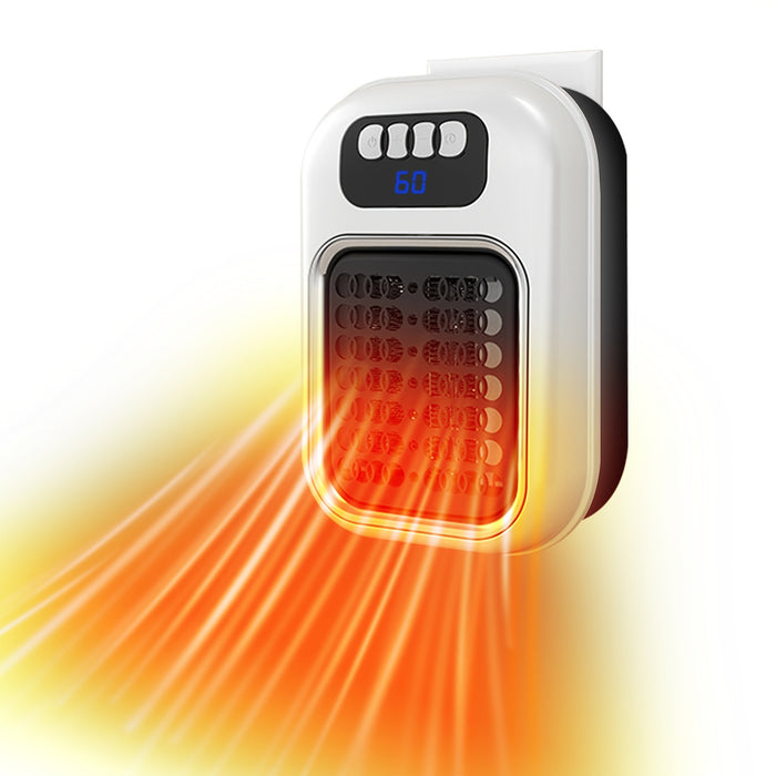 Colverro Wall-Mounted Mini Space Heater with Remote and LED Display
