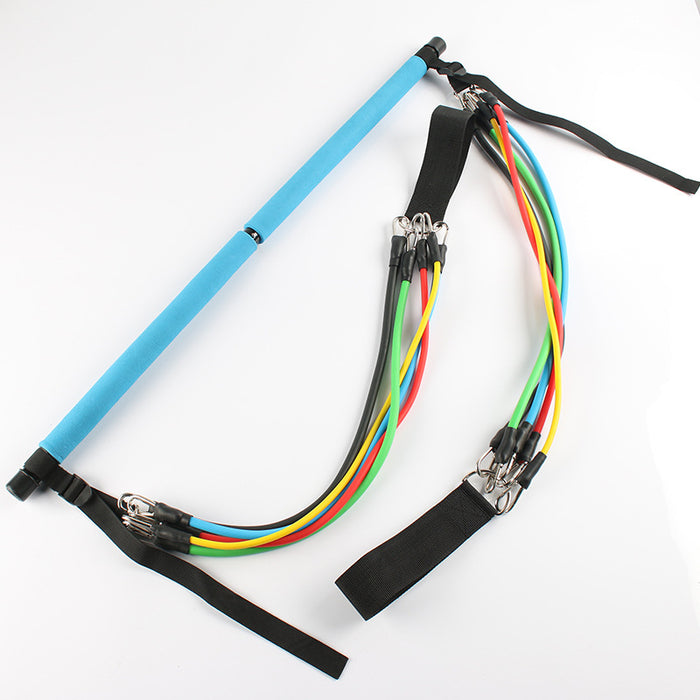 Colverro Pilates Bar Kit with 5 Pairs of Resistance Bands