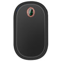 Pebble shaped hand warmer with display