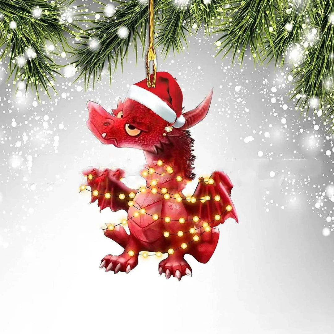 Colverro™ Acrylic Dinosaur Dragon Egg Christmas Ornament – 3 Inch