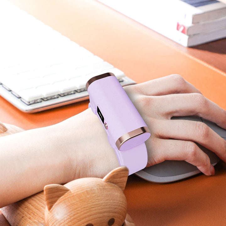 Wrist hand warmer with digital display