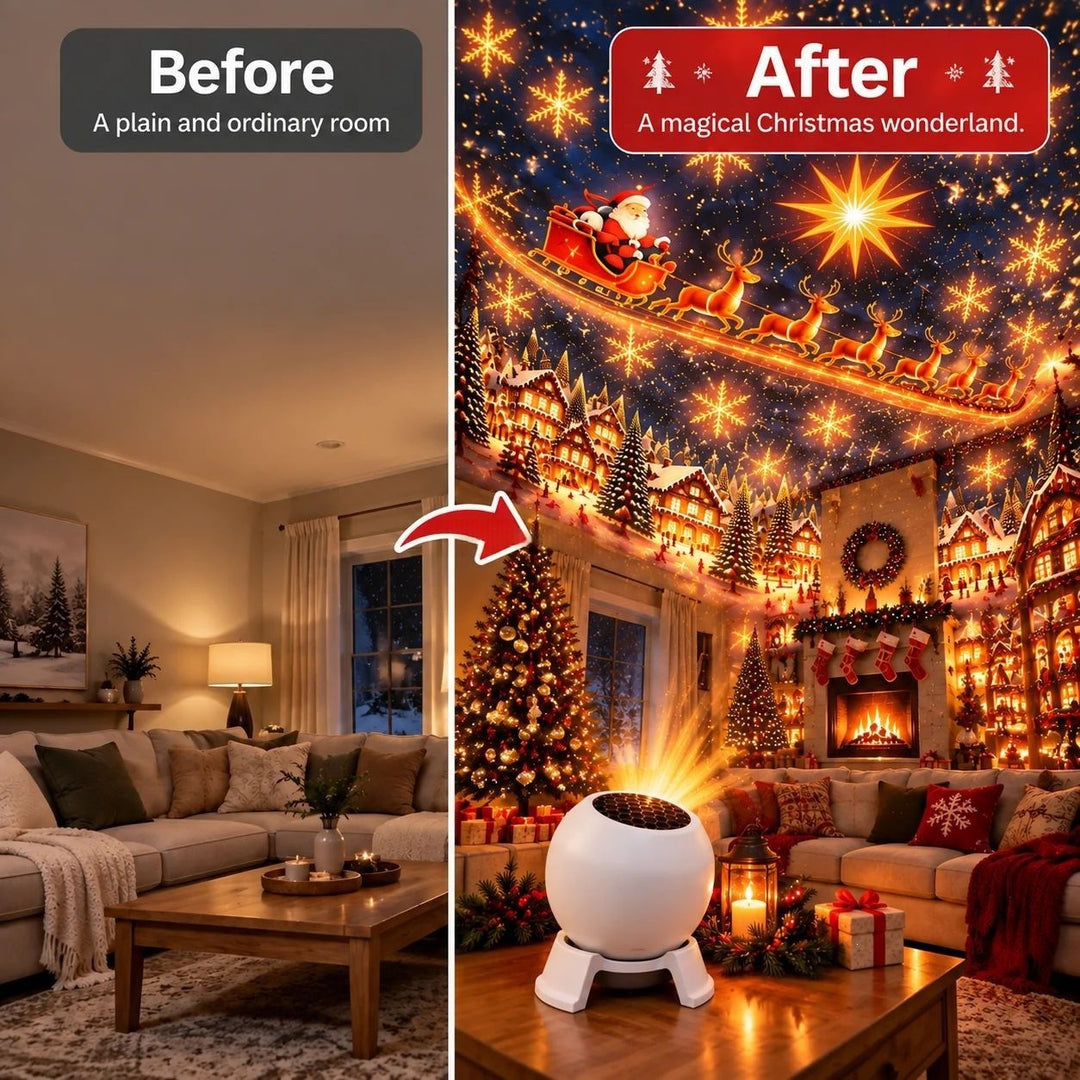 Christmas Projector Light – Festive Patterns for Walls &amp; Ceiling