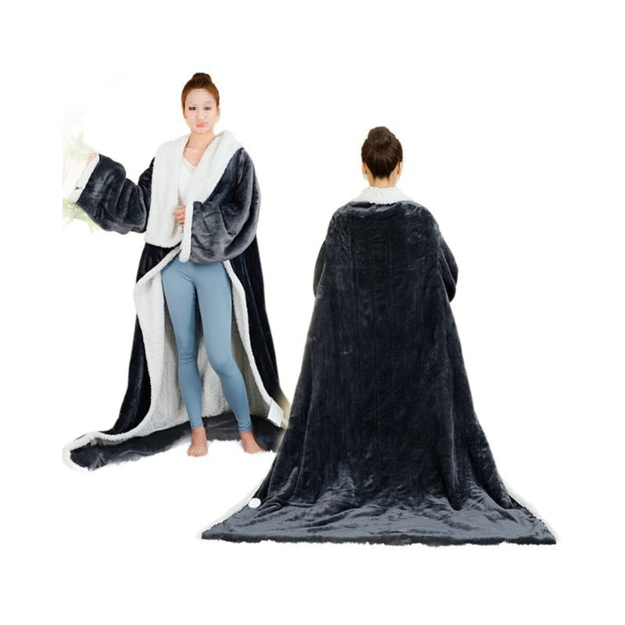 Colverro Wearable Electric Heated Blanket with Sleeves and Timer