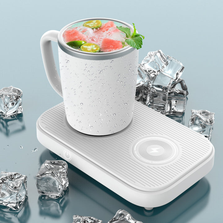 Cup warmer cooler with wireless phone charger