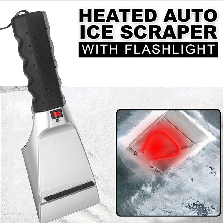Colverro™ Heated 12V Ice Scraper with Built-In LED Light