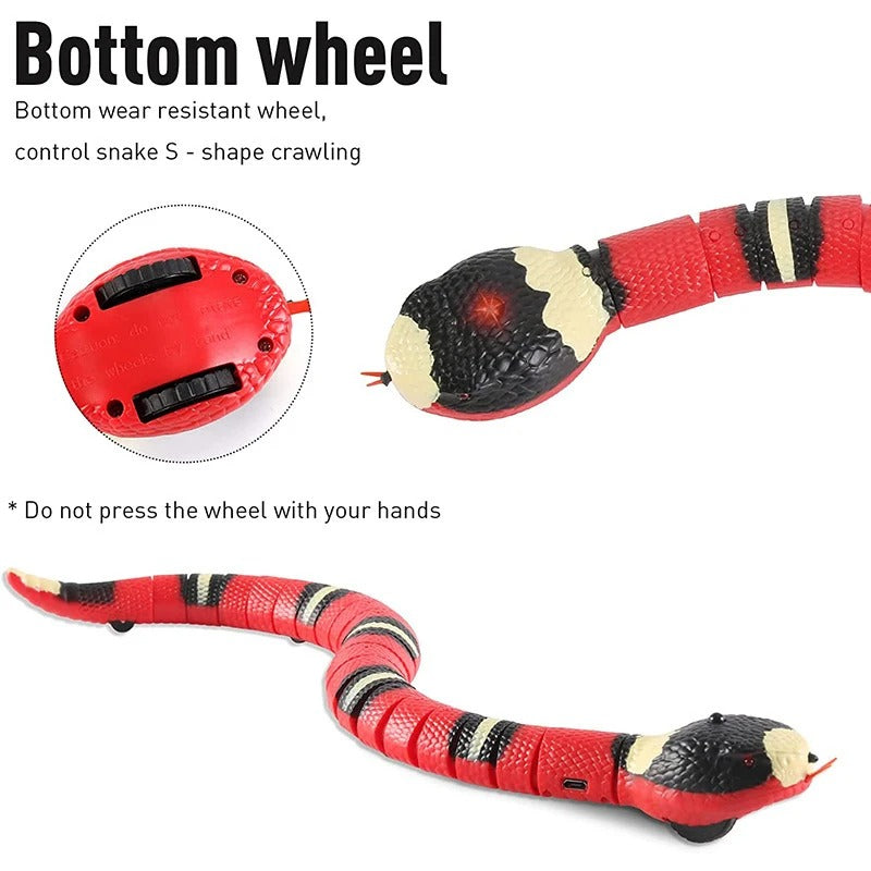 Colverro™ Interactive Robotic Snake Cat Toy with Obstacle Sensors