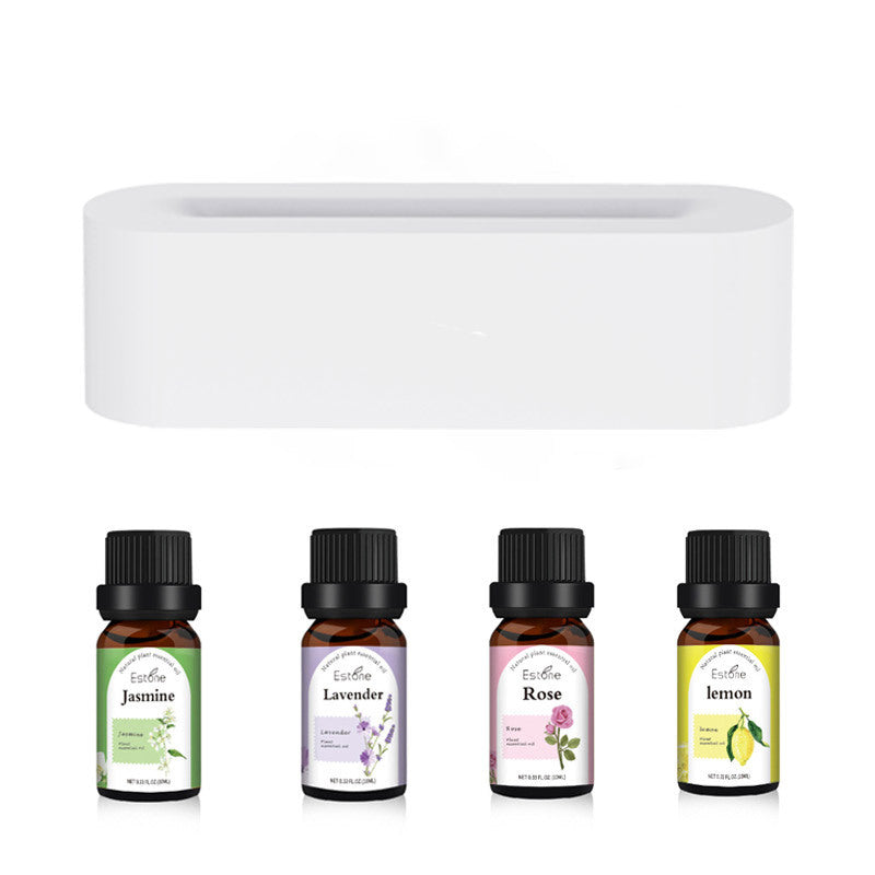 Flame Diffuser with 7 Colors and Essential Oil Set, Cool Mist