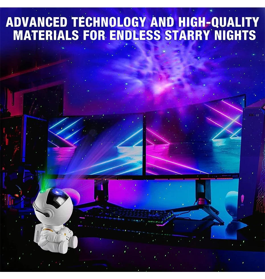 Colverro™ Galaxy Star Projector with Nebula, Moon Lamp and Remote