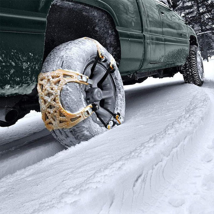 Colverro™ Steel Snow Chains with X-Spikes for Traction on Ice and Snow