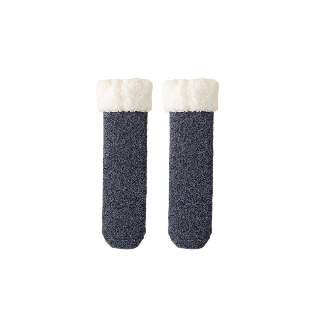 Fleece-lined heated socks with a duck design