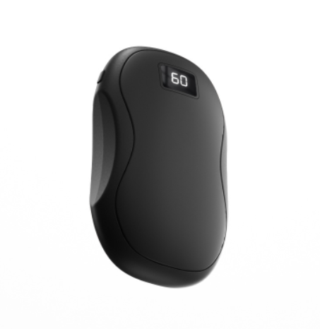 Mini rechargeable hand warmer with display